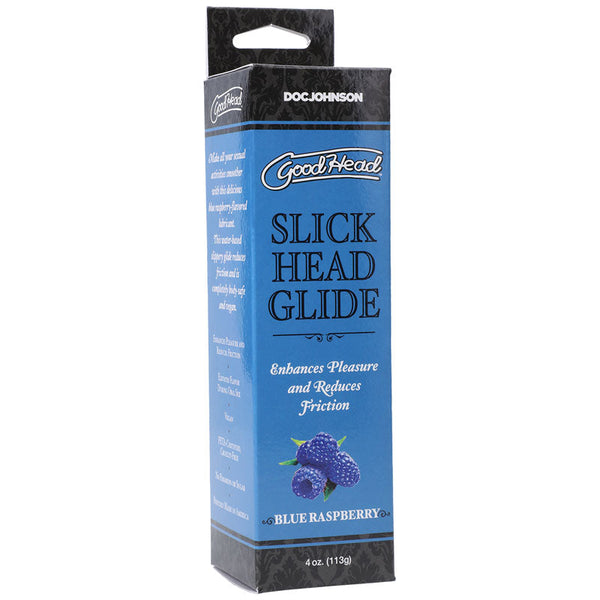 Goodhead Slick Head Glide Blue Raspberry Flavoured Lubricant 120 Ml Tube Lubricants