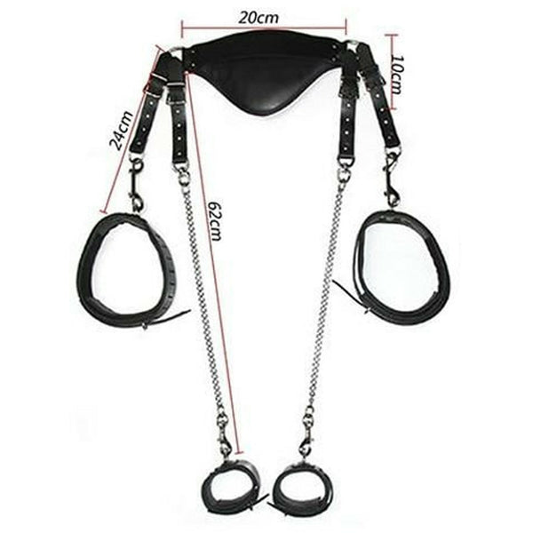 Open Leg  Restraints Collar To Thigh Ankle Cuffs Sling Spreader Bar  Spreader Bars