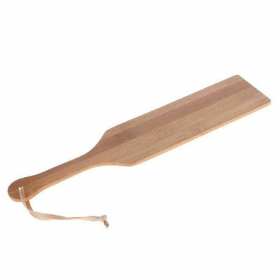 Big 35.7Cm Natural Bamboo Wood Paddle  Spanking Impact Play Fetish Paddles