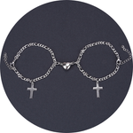 Veile Studios Heart Shape Lock Suction Couple Combination Bracelet Fashion Jewellery Bracelets