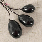 3 / Set Natural Black Obsidian Yoni Egg Kegel Exercise Massage Balls