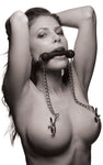 Equine Silicone Bit Gag With Nipple Clamps Gags