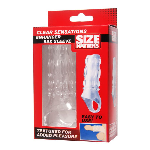 Clear Sensations Enhancer Sex Sleeve  Extenders & Enlargers