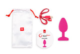 Gplug Large Bioskin Sweet Raspberry Vibrating Butt Plugs