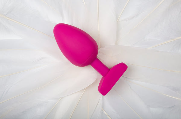 Gplug Large Bioskin Sweet Raspberry Vibrating Butt Plugs