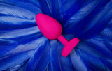 Gplug Large Bioskin Sweet Raspberry Vibrating Butt Plugs