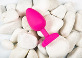 Gplug Large Bioskin Sweet Raspberry Vibrating Butt Plugs