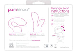 Palmsensual Massager Heads Pink For Use With Palmpower Massagers & Wands