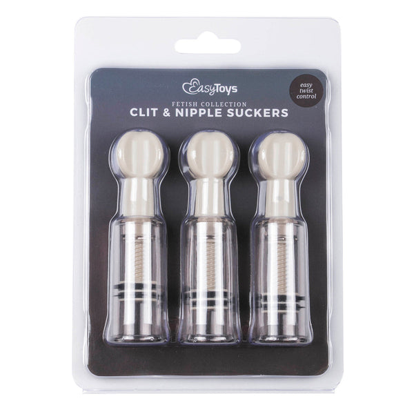 Nipple And Clit Suckers 3 Pc Nipple & Clitoral Toys