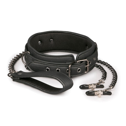 Collars & Leashes Collar With Nipple Chains