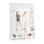 Brand Mini Dress Blk With Mesh Sleeves And Sides Erotic Dresses