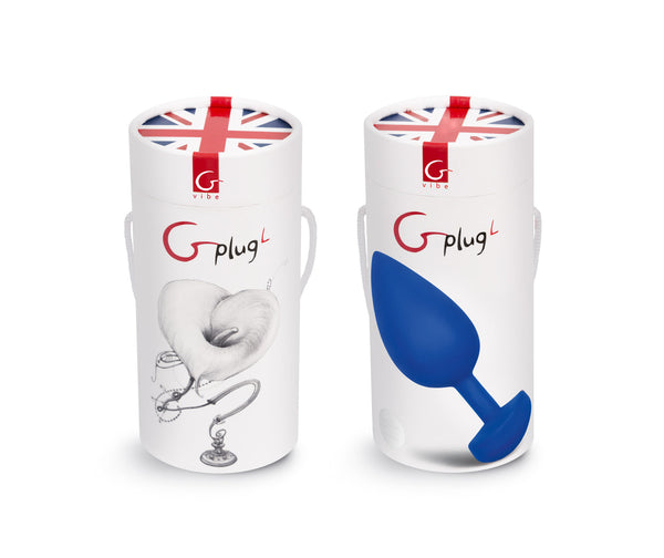 Gplug Large Navy Blue Vibrating Butt Plugs