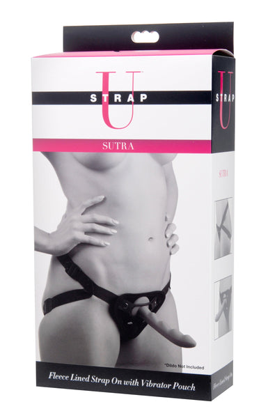 Sutra Fleece Lined Strap On With  Pouch Strap Ons