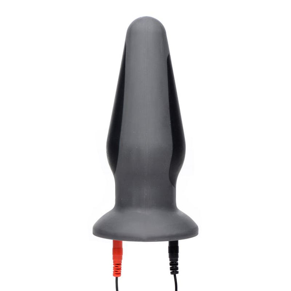 Zeus Anal Amplifier Silicone Estim Plug Black Vibrating Butt Plugs