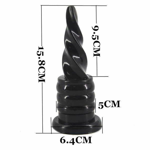 Unique Novelty Anal Ice Cream Small Butt Plug Masturbation Dildo Black Non Vibrating Butt Plugs