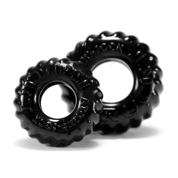 Truckt 2 Pc ring Set Black  Rings