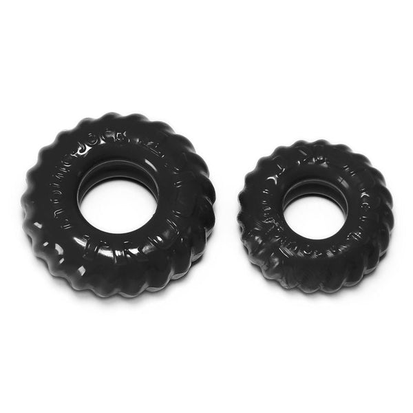 Truckt 2 Pc ring Set Black  Rings