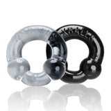 Ultraballs 2 Pk ring Black And Clear  Rings