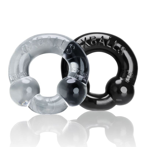 Ultraballs 2 Pk ring Black And Clear  Rings