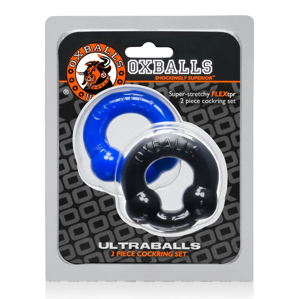 Ultraballs 2 Pk ring Black And Police Blue  Rings