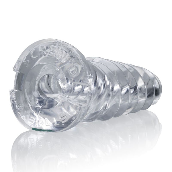 Screwd Super Squish Corkscrew Jackoff Toy Clear Masturbators
