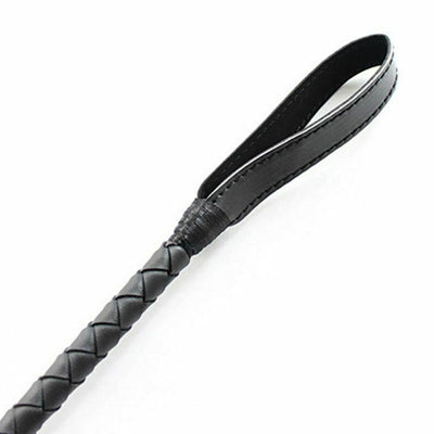 Black Leather Riding Crop  Spanking Fetish Sex Whip Dominant Submissive Crops