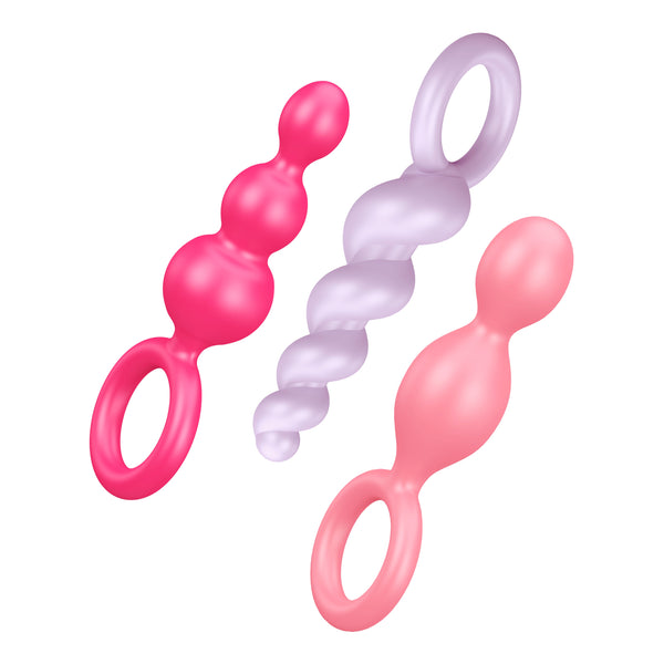 Satisfyer Plugs Booty Call 3 Pc Colour Non Vibrating Butt Plugs
