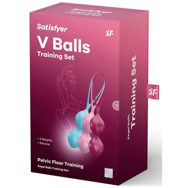 Satisfyer V Balls 3 Pc Regular Skilled Advanced Anal Balls & Beads