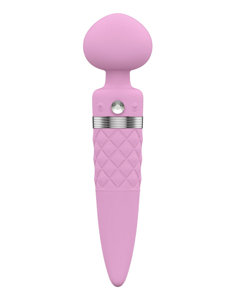 Pillow Talk Sultry Dual Ended Warming Massager Pink Double Ended Dildos