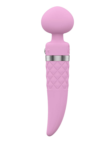 Pillow Talk Sultry Dual Ended Warming Massager Pink Double Ended Dildos