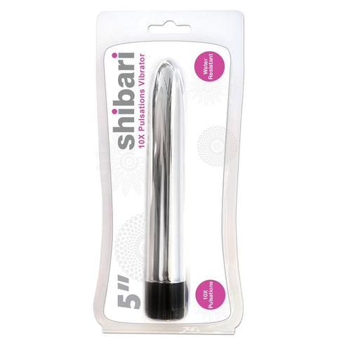 Shibari 10X Pulsations  5In Silver Classic s