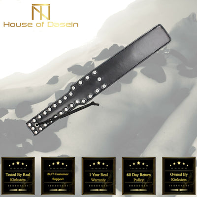 Leather Black Spanking Paddle Impact Play  Kink  Fetish Restraints Paddles