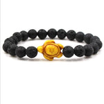 Bracelets Veile Studios Turtle Bracelet With Natural Stone Beads And Sea Charms For Fashion Jewellery
