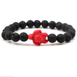 Bracelets Veile Studios Turtle Bracelet With Natural Stone Beads And Sea Charms For Fashion Jewellery