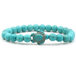 Bracelets Veile Studios Turtle Bracelet With Natural Stone Beads And Sea Charms For Fashion Jewellery