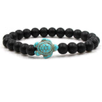 Bracelets Veile Studios Turtle Bracelet With Natural Stone Beads And Sea Charms For Fashion Jewellery