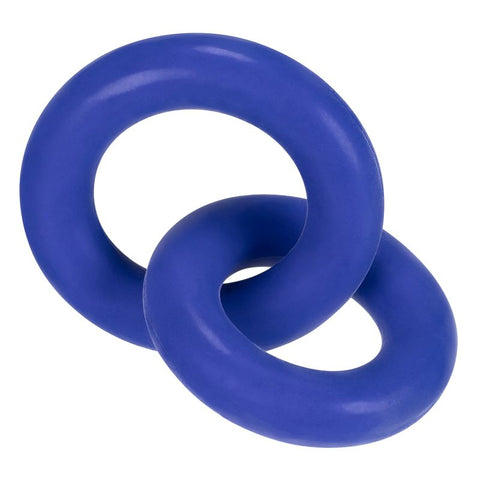 Duo Linked /Ball Rings By Hunkyjunk Cobalt  & Ball Toys