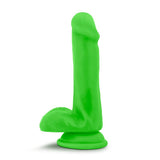 Neo Dual Density  With Balls 6In Neon Green Dildos