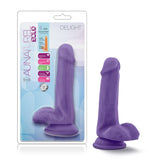 Au Naturel Bold Delight 6In Dildo Purple Dildos