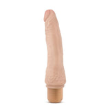 Dr Skin  Vibe 7 8.5In Vibrating Beige Dildos