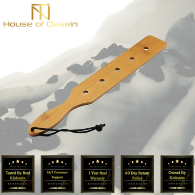 Natural Bamboo  Spanking Paddle  Impact Play Paddles