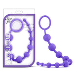 Luxe Silicone 10 Beads Purple Anal Balls & Beads