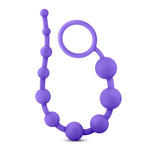 Luxe Silicone 10 Beads Purple Anal Balls & Beads