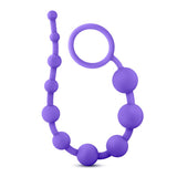 Luxe Silicone 10 Beads Purple Anal Balls & Beads