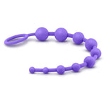 Luxe Silicone 10 Beads Purple Anal Balls & Beads