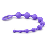 Luxe Silicone 10 Beads Purple Anal Balls & Beads