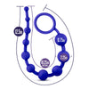 Luxe Silicone 10 Beads Indigo Anal Balls & Beads