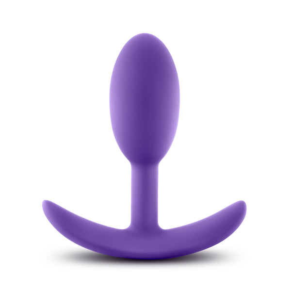 Luxe Wearable Vibra Slim Plug Small Purple Vibrating Butt Plugs