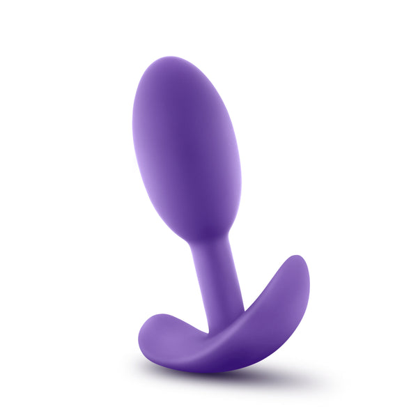 Luxe Wearable Vibra Slim Plug Small Purple Vibrating Butt Plugs