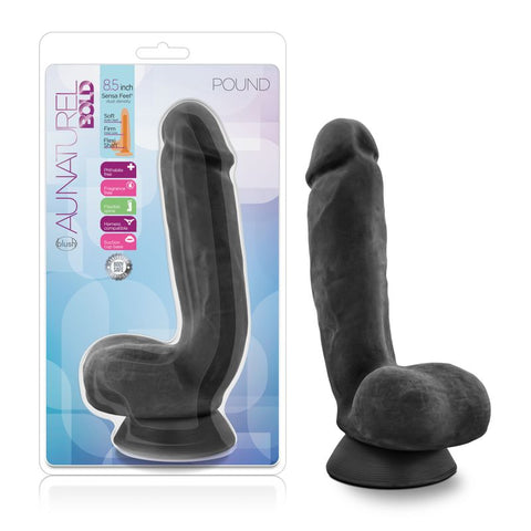 Au Naturel Bold Pound 8.5In Dildo Black Dildos